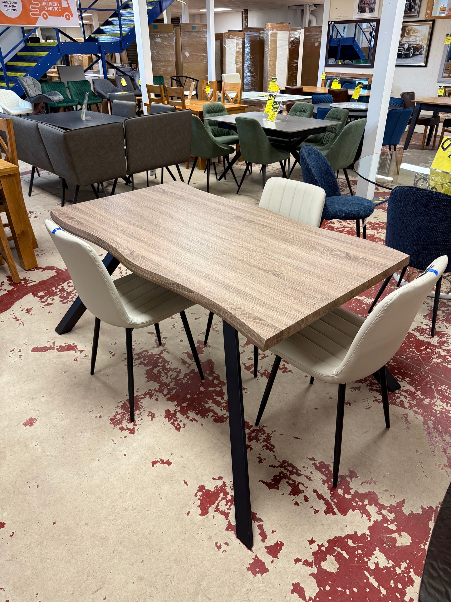 Natural Edge Cut Dining Table