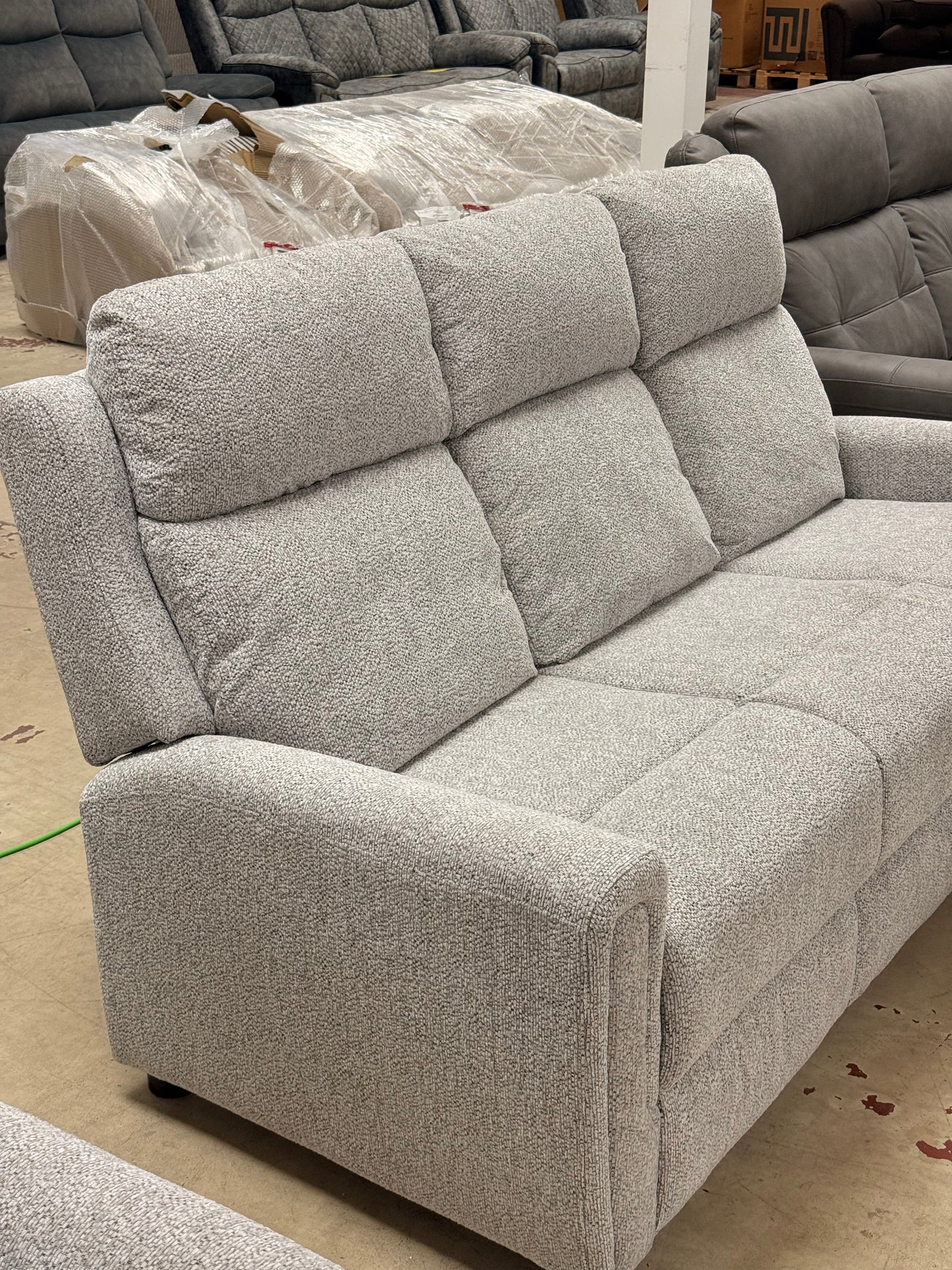 Mayfair Fabric Sofa (2-seater, 3-seater or chair) - Power Recliner or Fixed (Grey Ash or Beige)