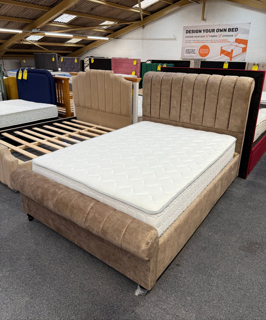 Art Deco Bed Frame - 112 Fabrics