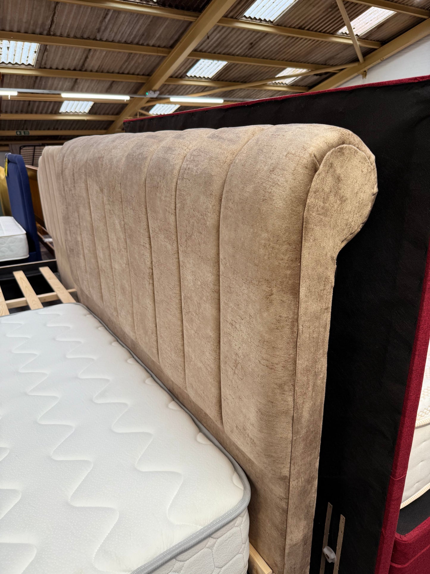 Art Deco Bed Frame - 112 Fabrics
