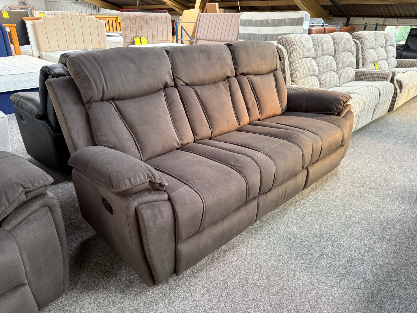 Kensington Chocolate Reclining Sofa Set (3+2-seater)