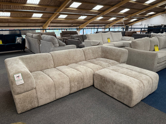 Light Beige Modular Corner Sofa