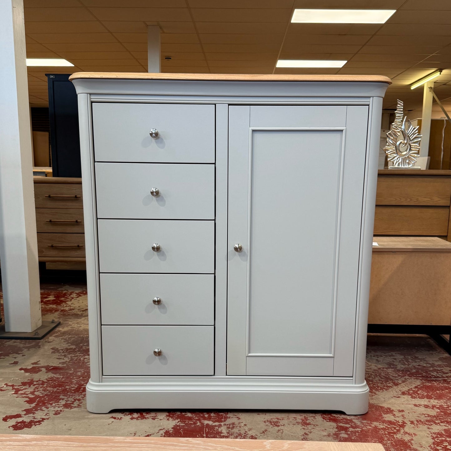 Coniston Gents Chest (5-Drawers+Cupboard)