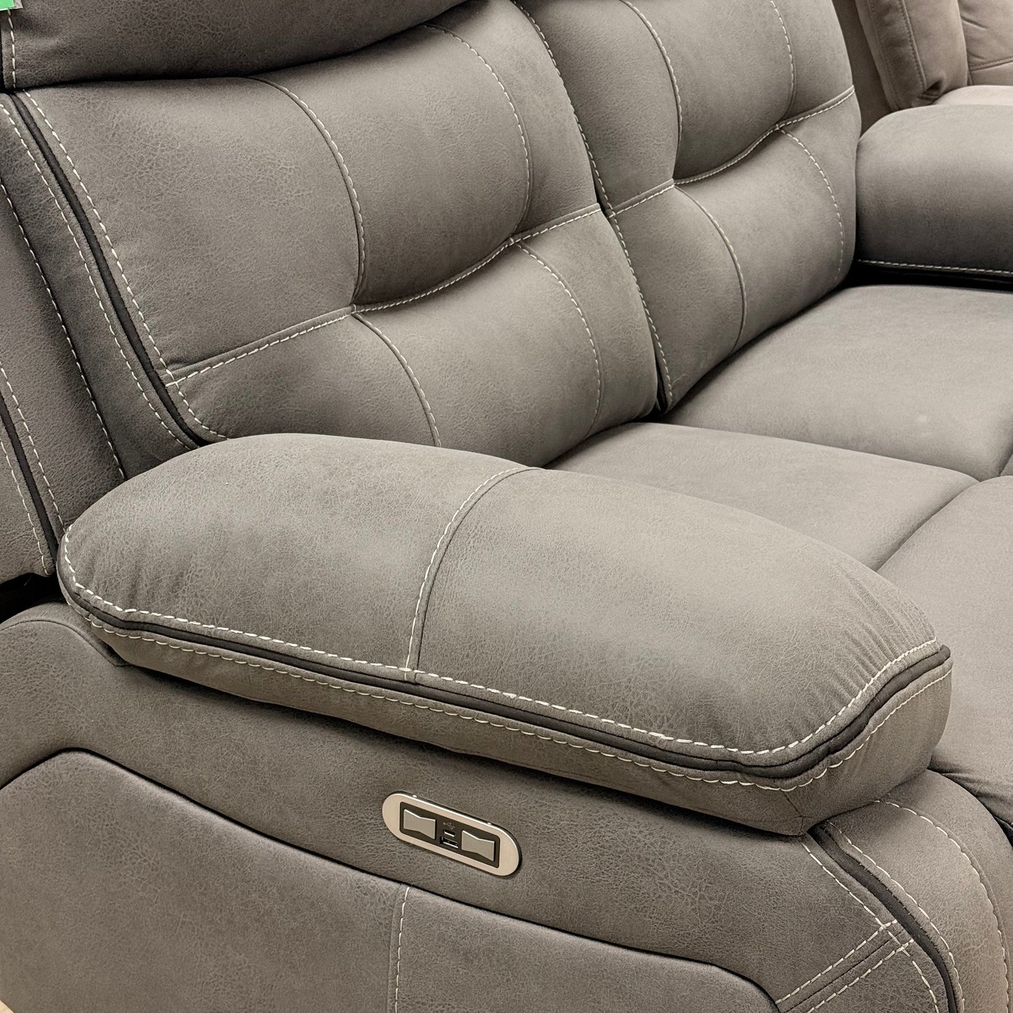 Renzo Grey Power Recliner (multiple sizes)
