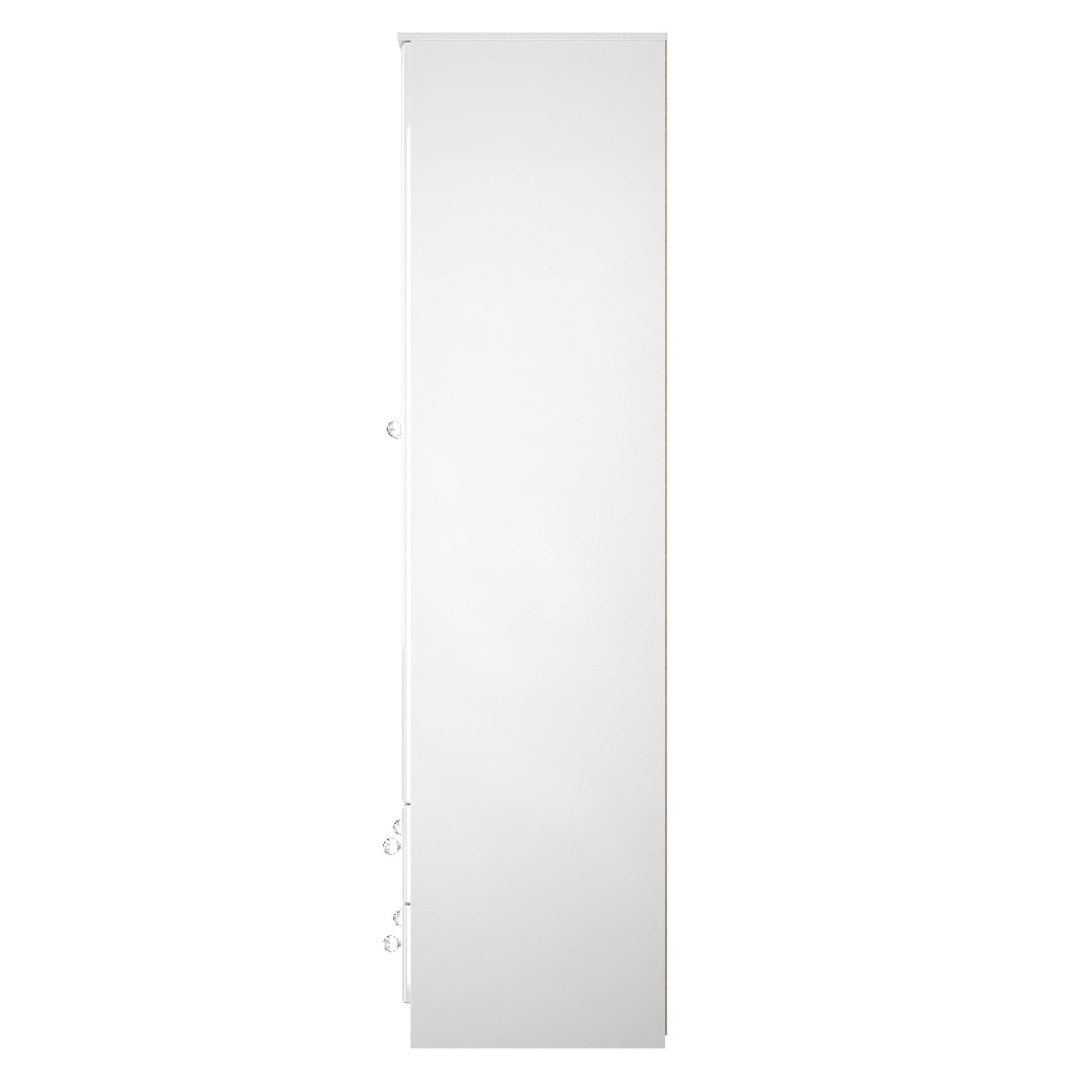 Lisbon White Gloss 2 Door 2 Drawer Wardrobe Sheffield Discount Furniture