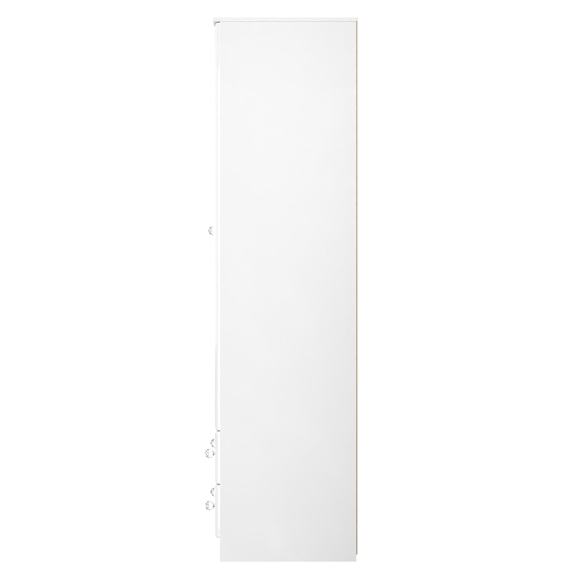 Lisbon White Gloss 2 Door 2 Drawer Wardrobe With Mirror Right Door Sheffield Discount Furniture