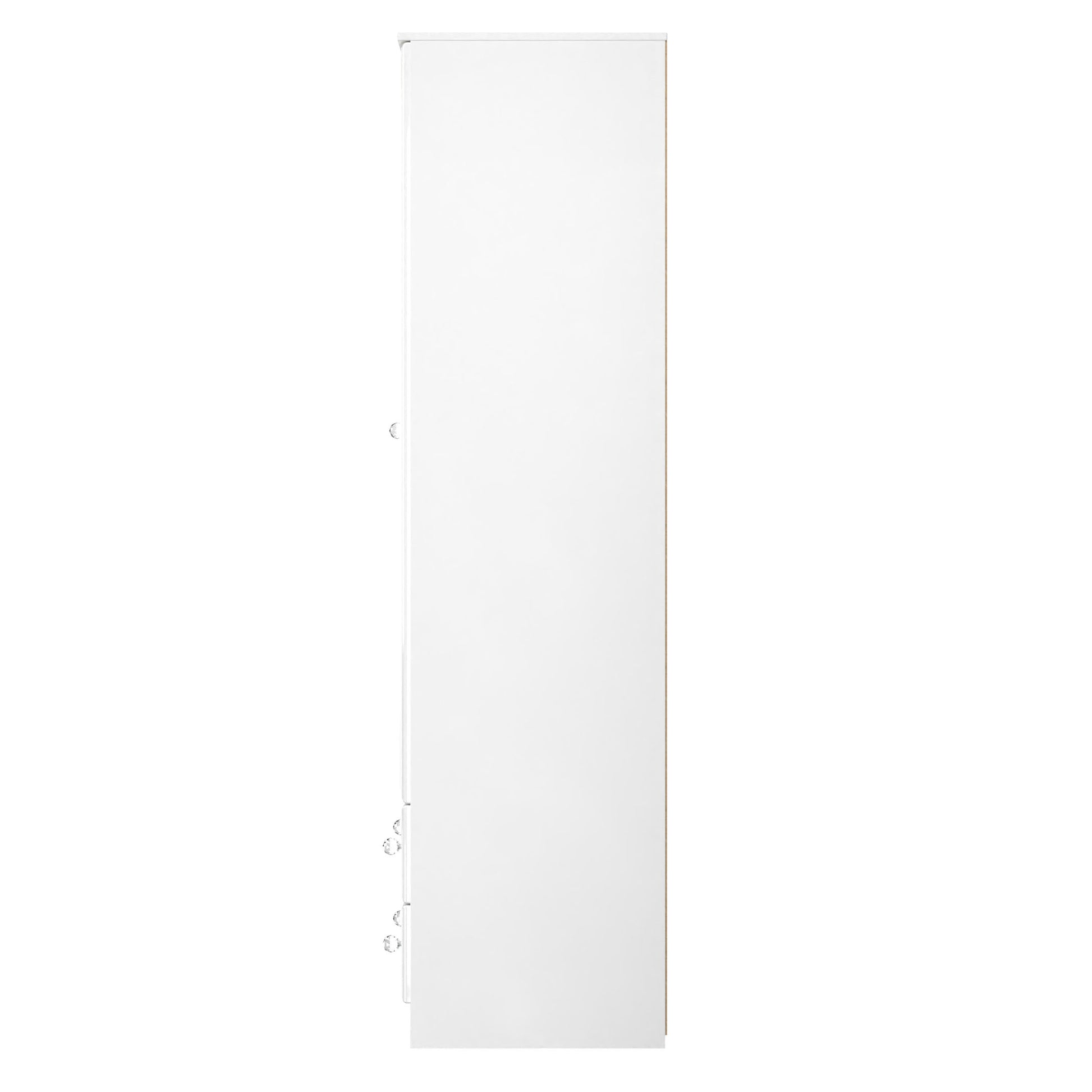 Lisbon White Gloss 2 Door 2 Drawer Wardrobe With Mirror Left Door Sheffield Discount Furniture