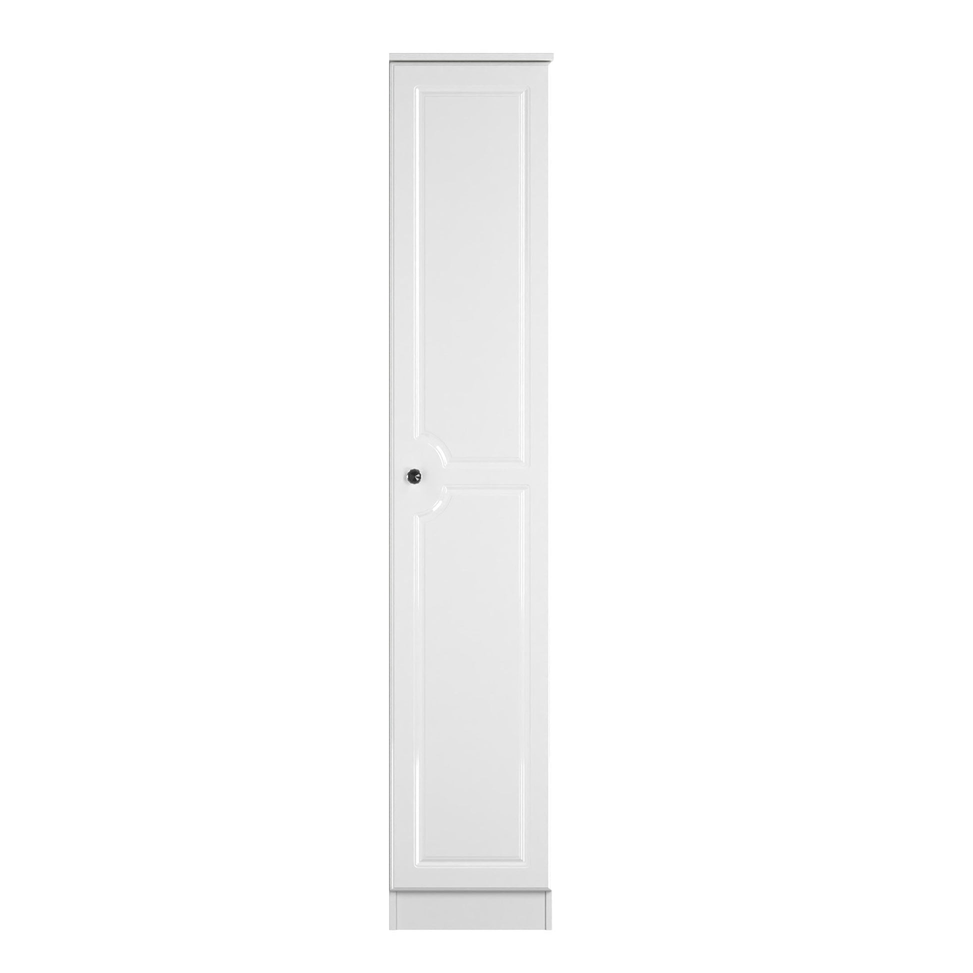 Lisbon White Gloss Single 1 Door Wardobe Sheffield Discount Furniture