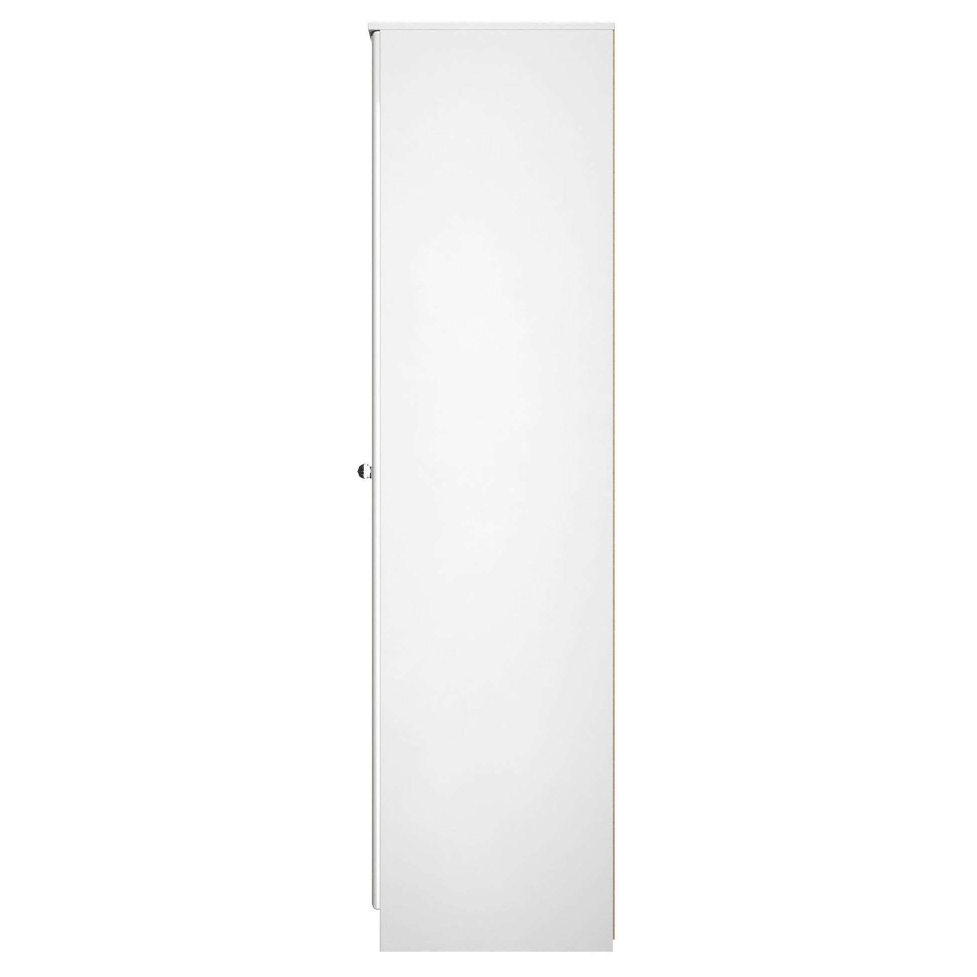Lisbon White Gloss Single 1 Door Wardobe Sheffield Discount Furniture