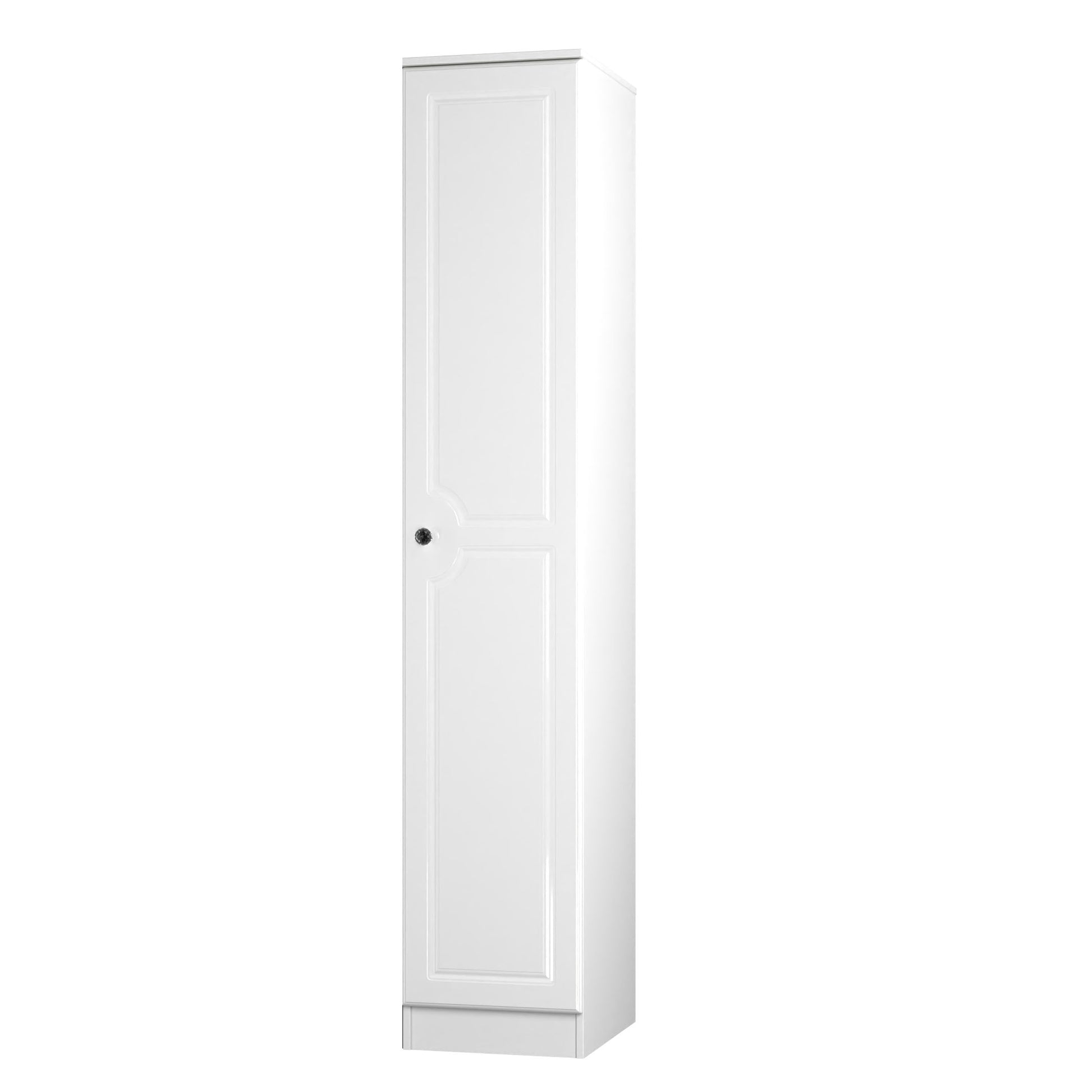 Lisbon White Gloss Single 1 Door Wardobe Sheffield Discount Furniture