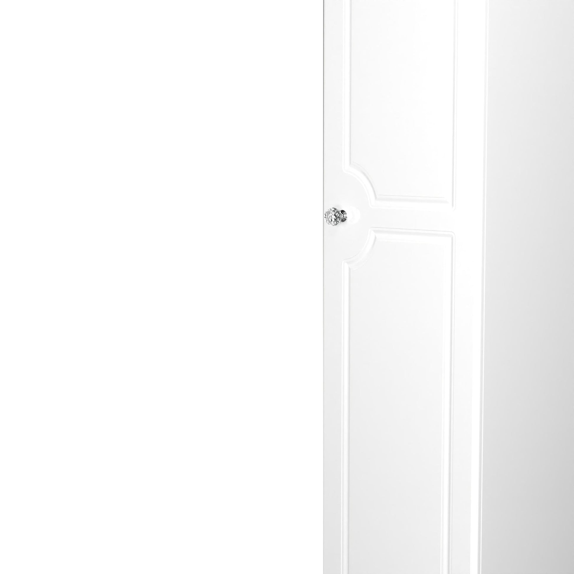 Lisbon White Gloss Single 1 Door Wardobe Sheffield Discount Furniture