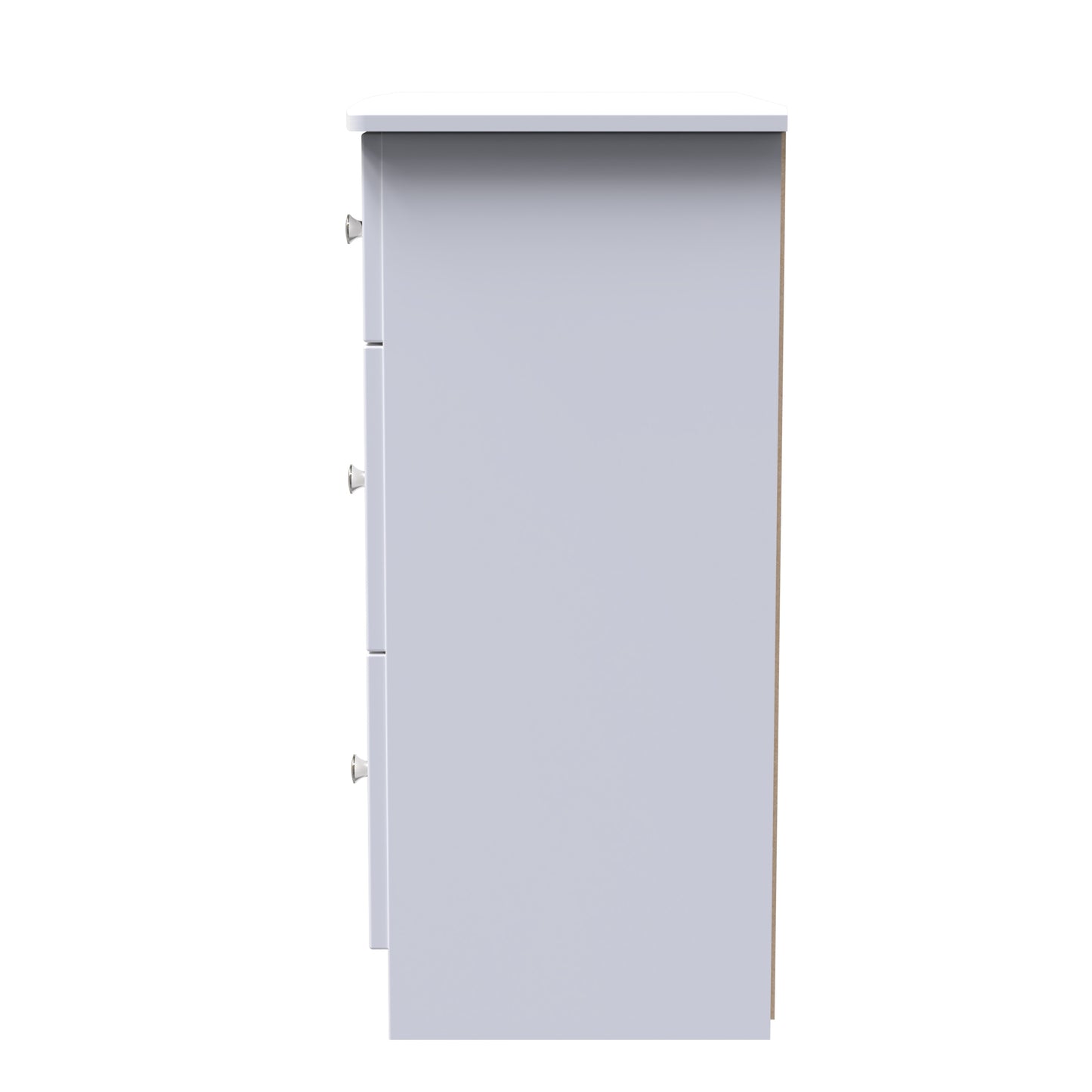 Lisbon White Matt 3 Drawer Deep Chest Sheffield Discount Furniture