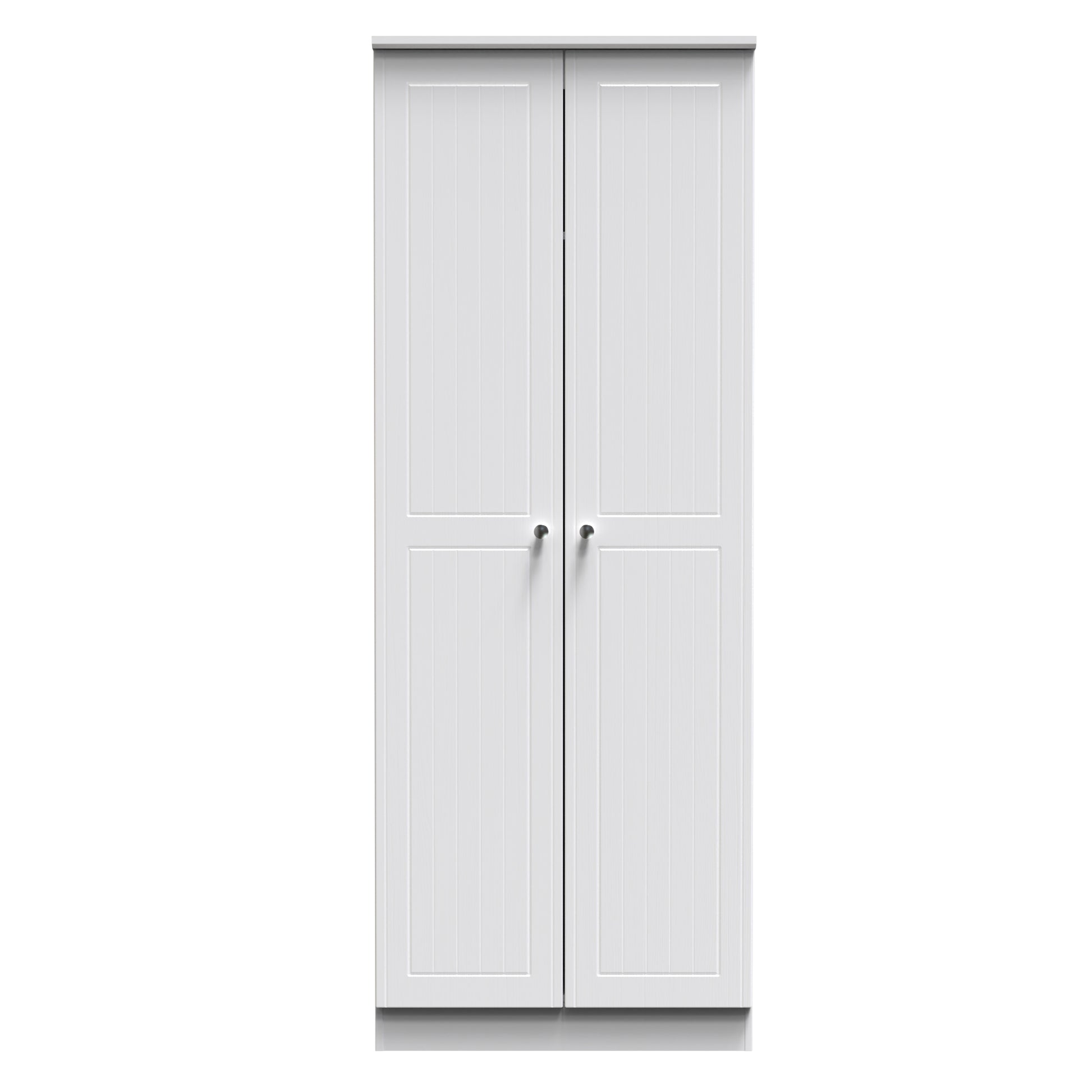 Lisbon White Matt 2 Door Plain Wardrobe Sheffield Discount Furniture