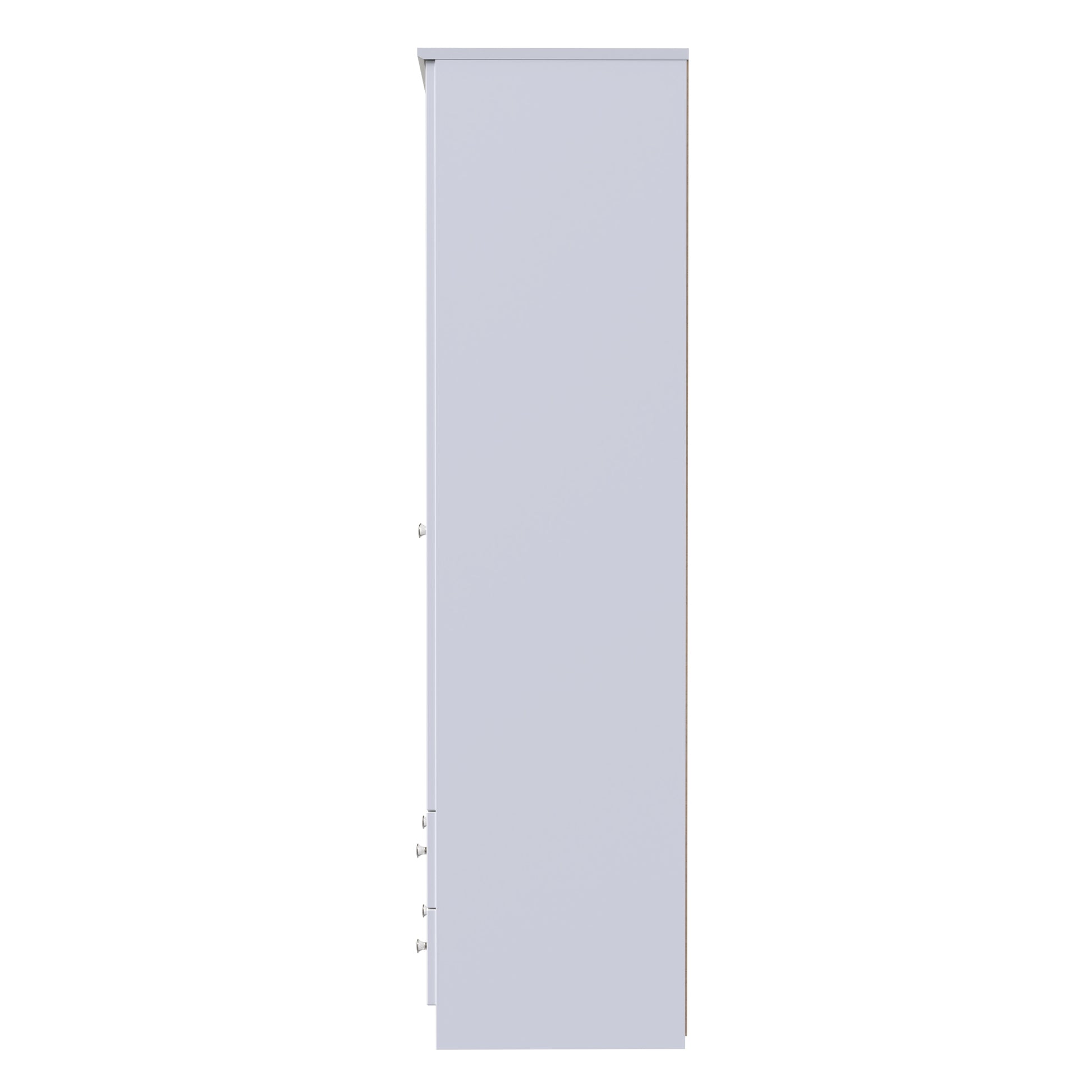 Miami White Matt 2 Door 2 Drawer Wardrobe Sheffield Discount Furniture