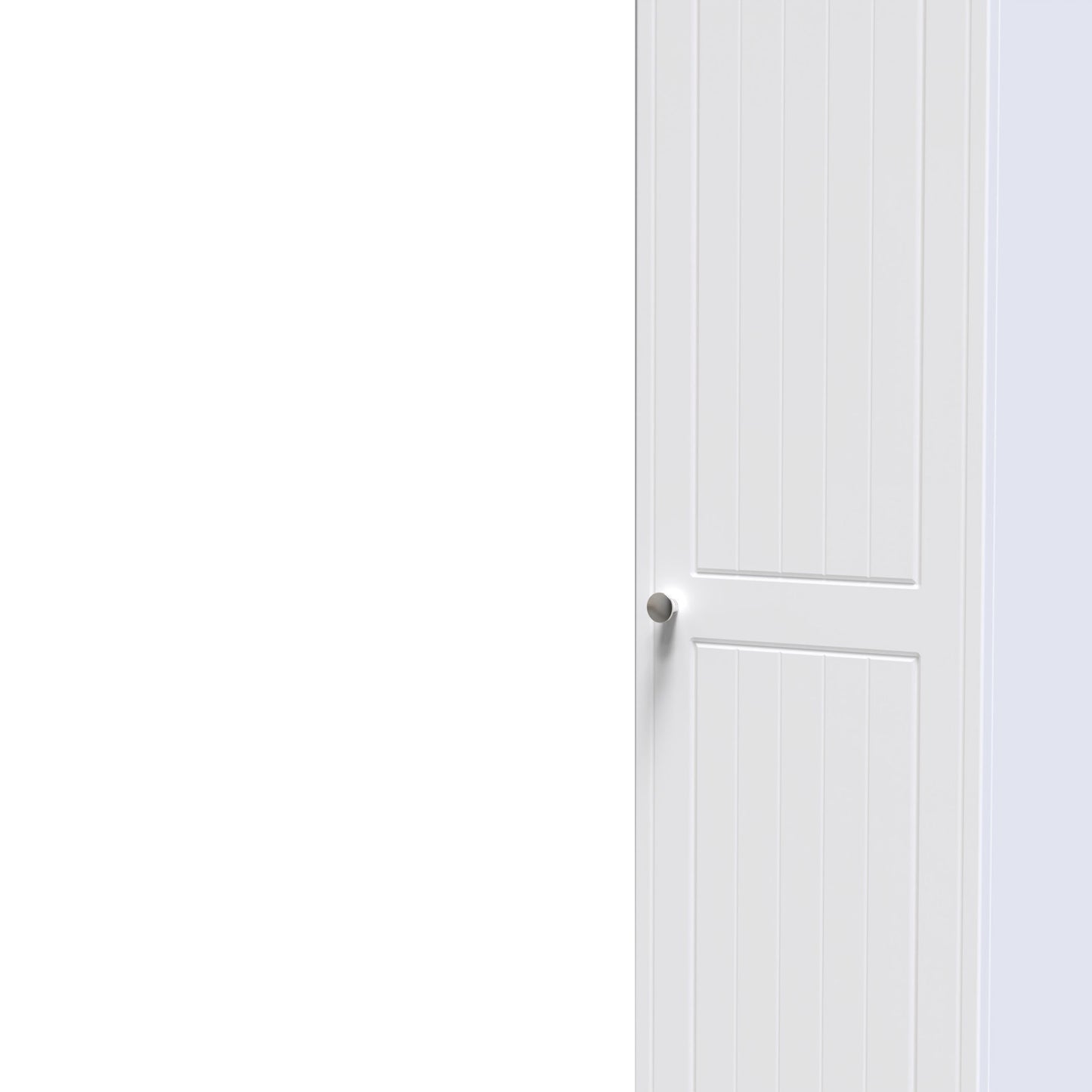 Miami White Matt Single 1 Door Wardobe Sheffield Discount Furniture