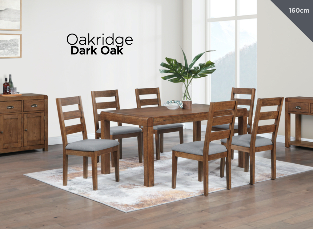 Oakridge Dark Oak Dining Chair Dining Room / Dining Chairs Sheffield Discount Furniture