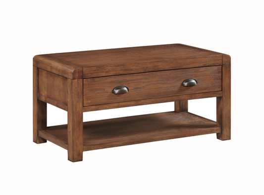 Oakridge Dark Oak Coffee Table With 1 Drawer Living Room / Coffee Tables Sheffield Discount Furniture