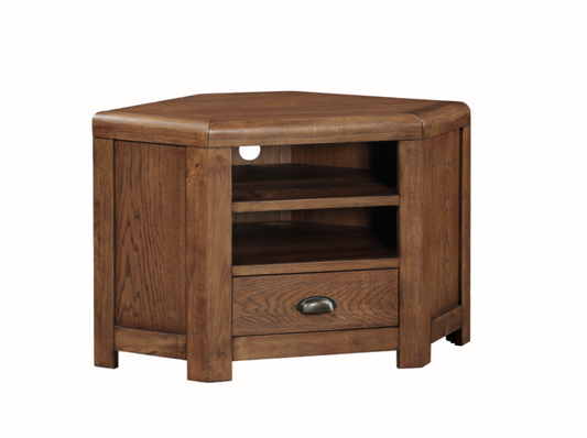 Oakridge Dark Oak Corner TV Unit Dining Room / Sideboards and Cabinets Sheffield Discount Furniture