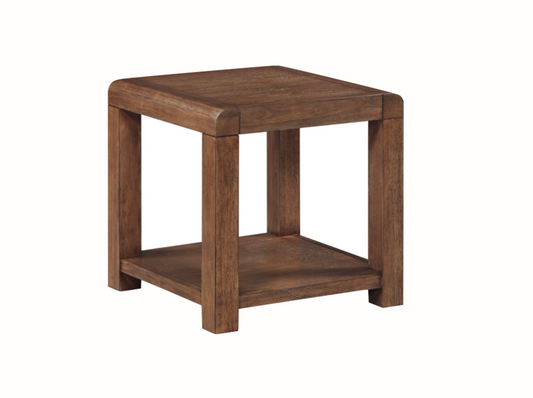 Oakridge Dark Oak End Table With Shelf Living Room / Coffee Tables Sheffield Discount Furniture
