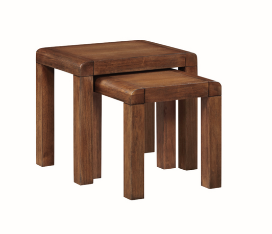 Oakridge Dark Oak Nest Of 2 Tables Living Room / Coffee Tables Sheffield Discount Furniture