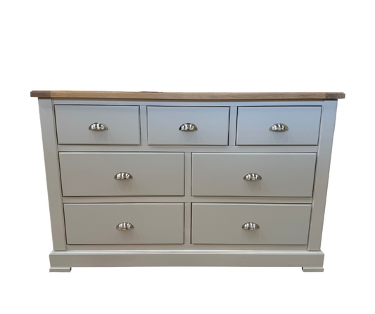 Olive 7-Drawer Long Chest