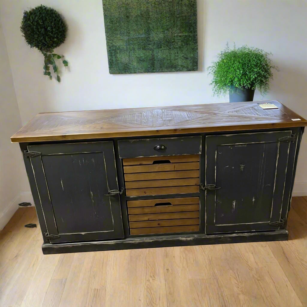 Rustic Sideboard 2 Door 3 Drawer Sheffield Discount Furniture