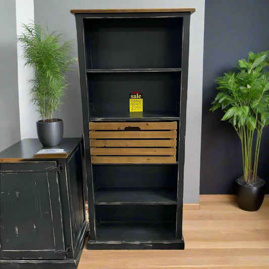 Display Cabinet Tall Bookcase With 1 Drawer Sheffield Discount Furniture
