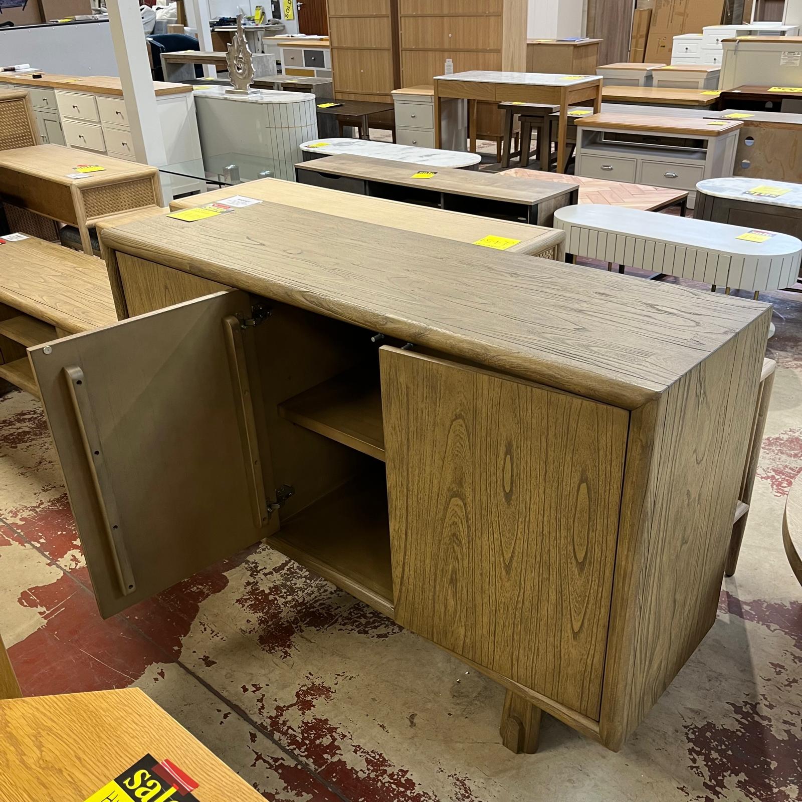 Basset Sideboard 3 Door Wood Sheffield Discount Furniture