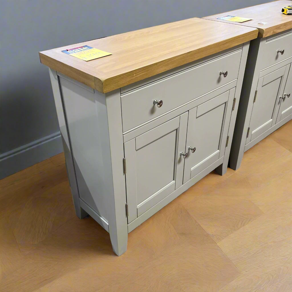 Mini Sideboard 1 Drawer 2 Door Grey Sheffield Discount Furniture