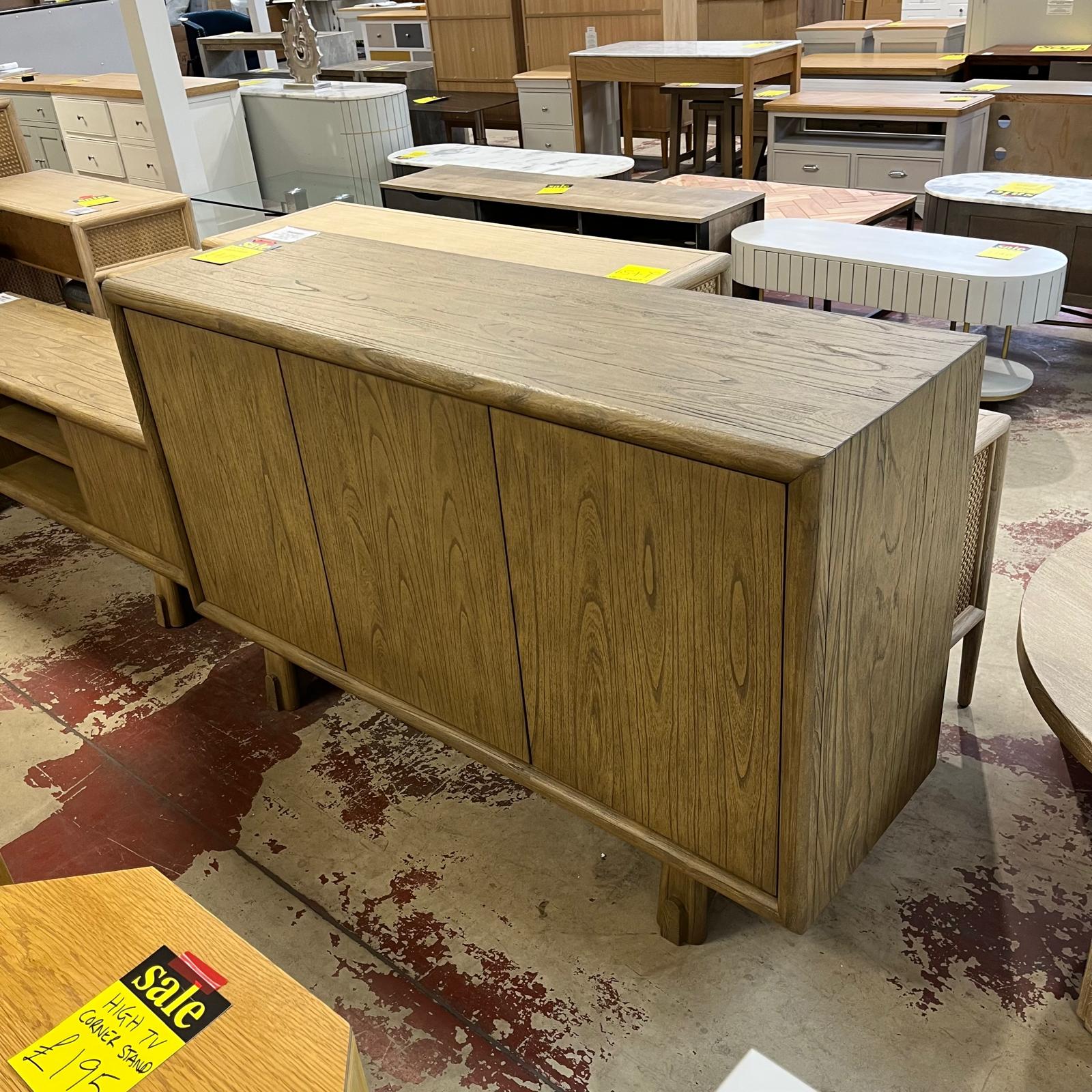 Basset Sideboard 3 Door Wood Sheffield Discount Furniture