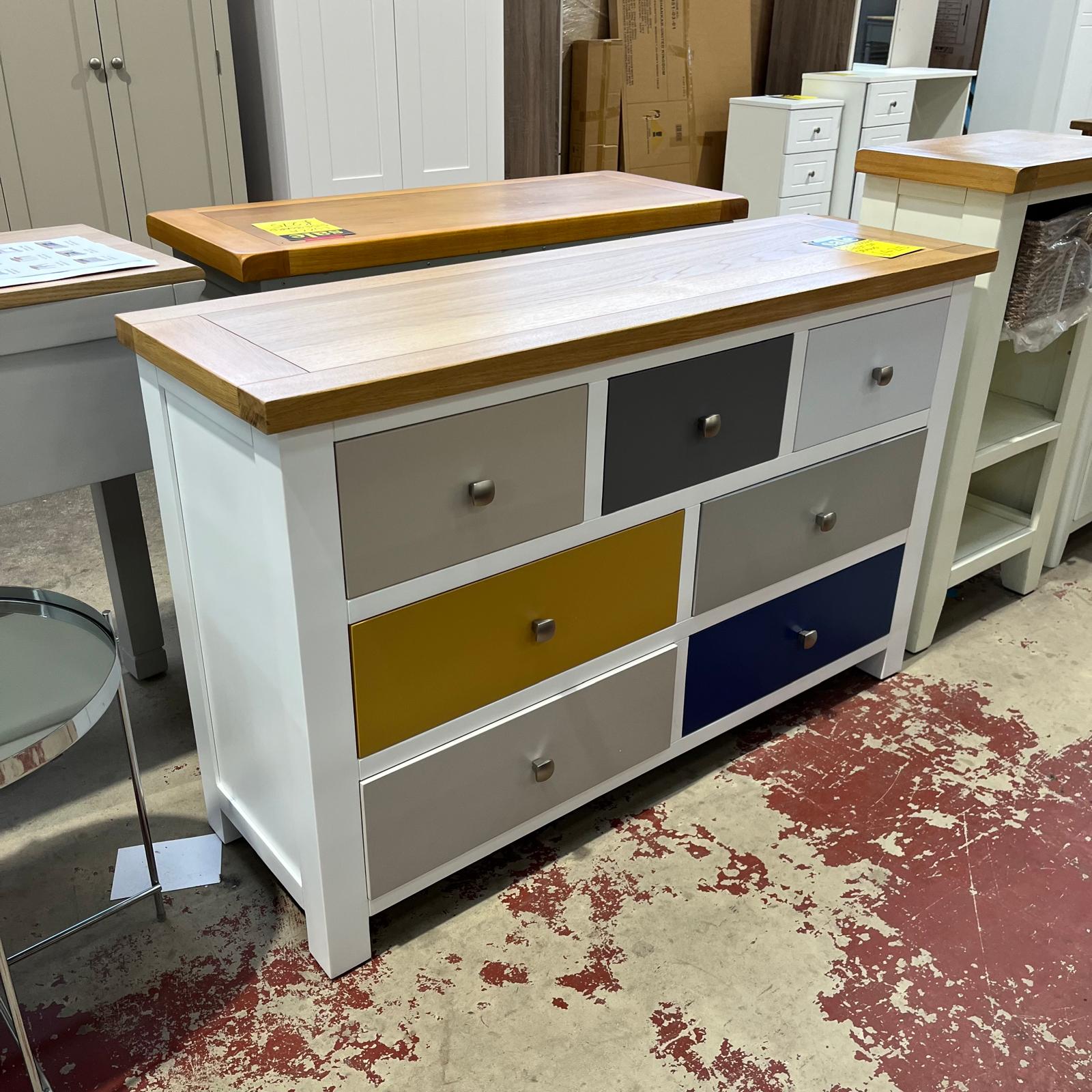Multicolour 3 Over 4 Chest Of Drawers Sheffield Discount Furniture