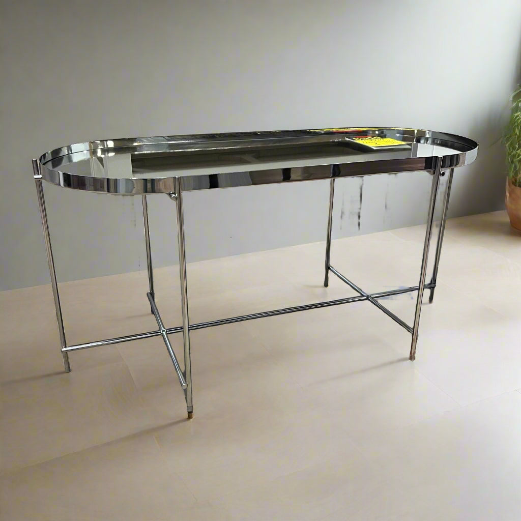 Mirrored Coffee Table Rounded Sheffield Discount Furniture
