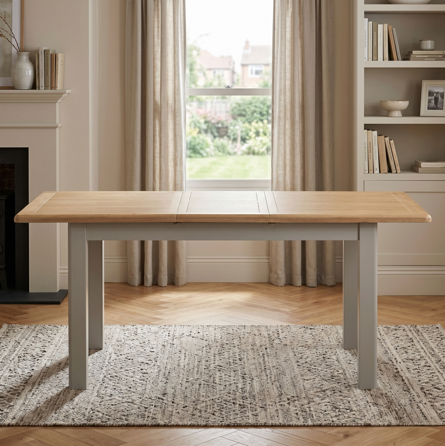 Windermere 140cm Butterfly Extendable Dining Table