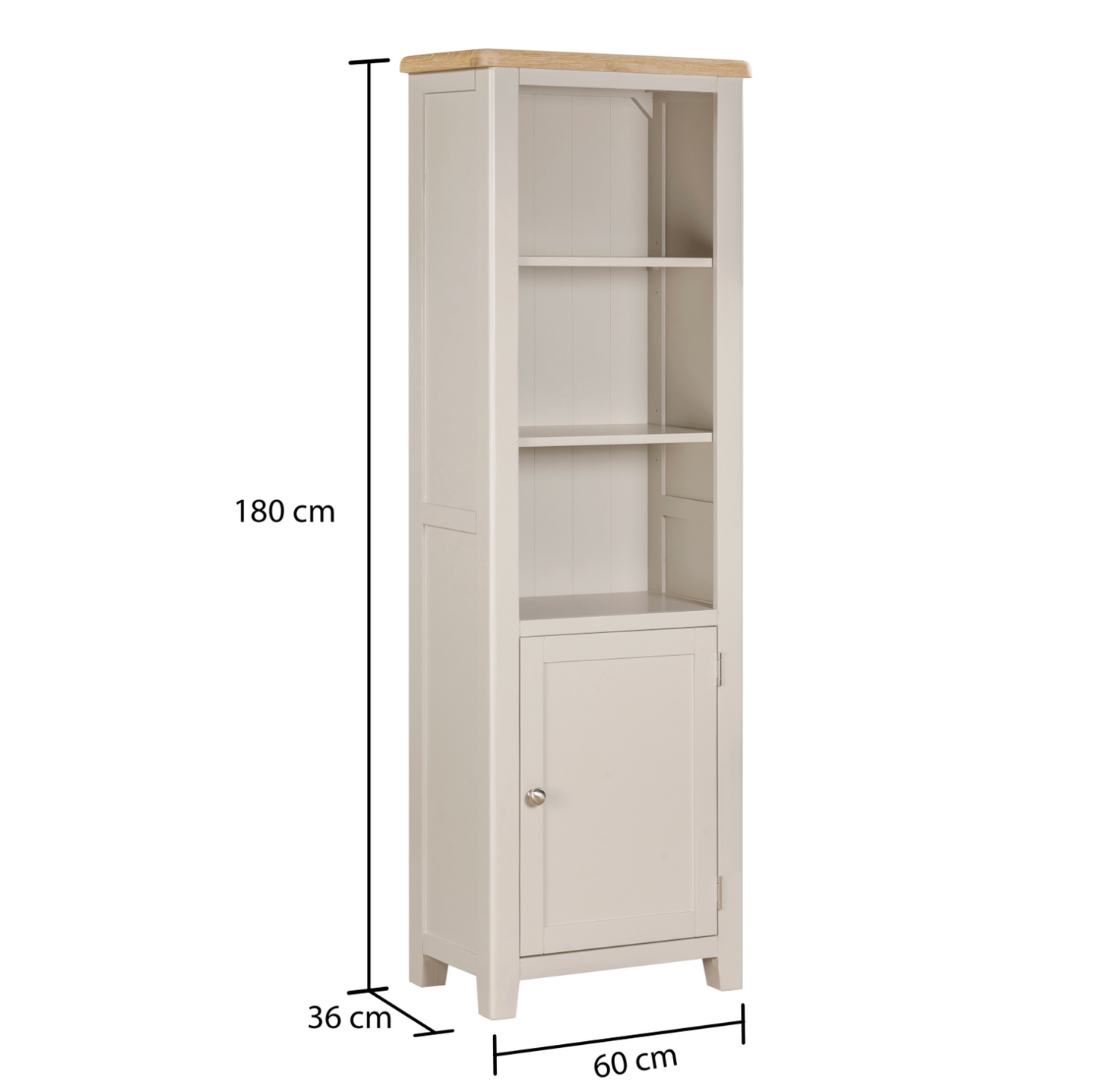 Windermere 1 Door Tall Narrow Bookcase