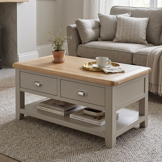 Windermere 2 Drawer Coffee Table Living Room / Coffee Tables Sheffield Discount Furniture