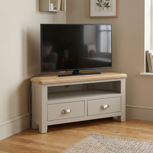 Windermere Corner TV Unit Living Room / Coffee Tables Sheffield Discount Furniture