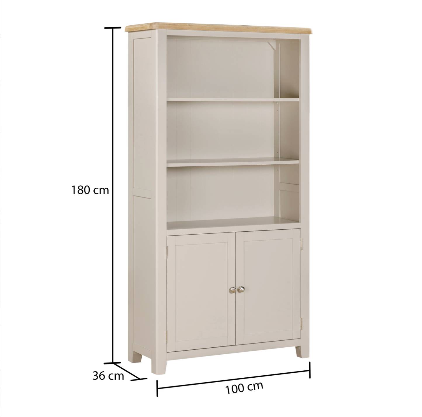 Windermere 2 Door Tall Wide Bookcase