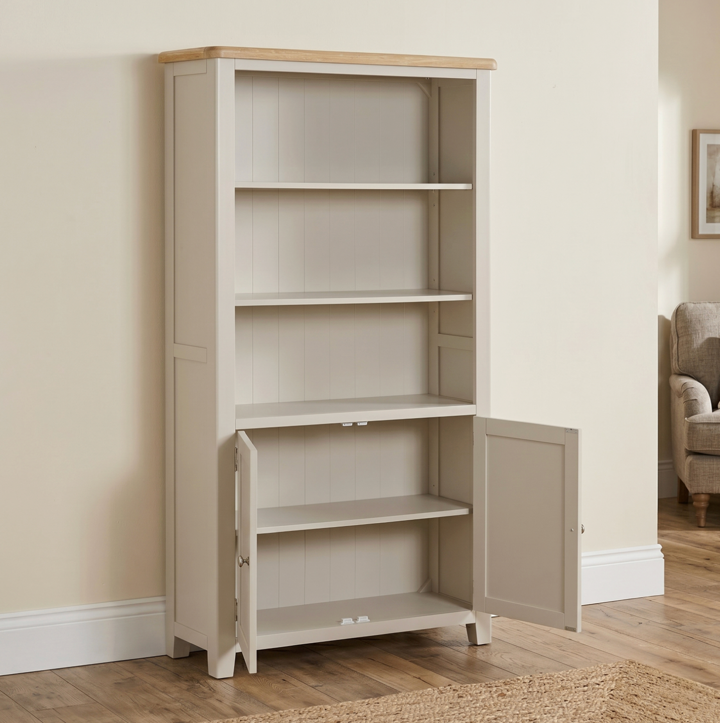Windermere 2 Door Tall Wide Bookcase