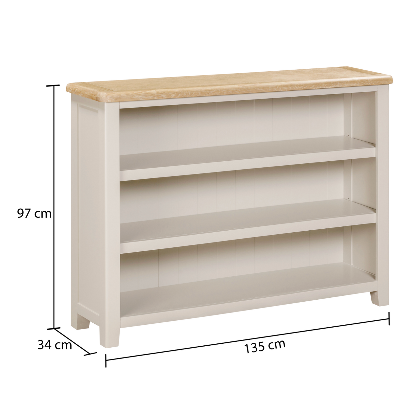 Windermere Wide Low Bookcase