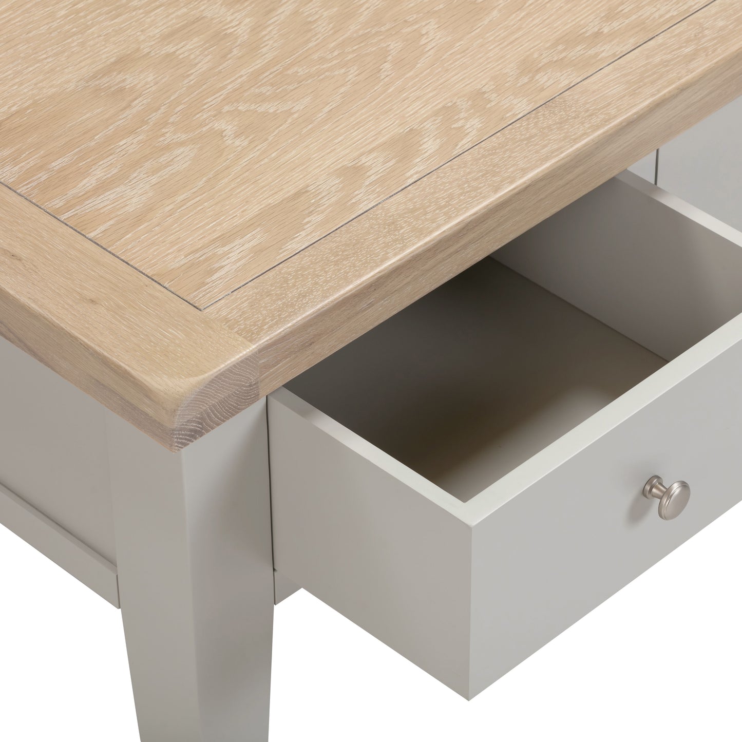 Windi 2 Drawer Coffee Table (Grey/Oak/Ivory)