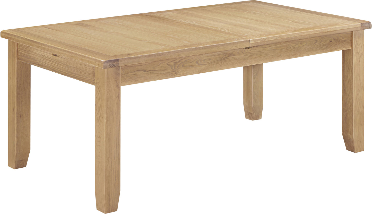 Windi Large Extending Dining Table (Ivory/Oak/Grey)