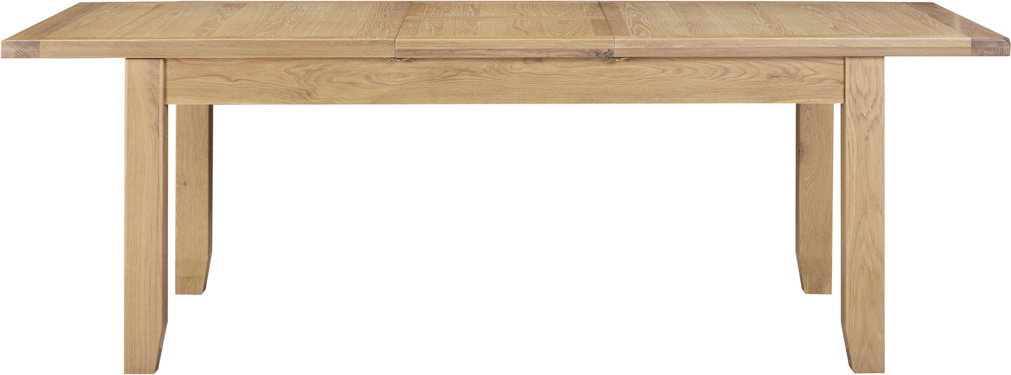 Windi Large Extending Dining Table (Ivory/Oak/Grey)