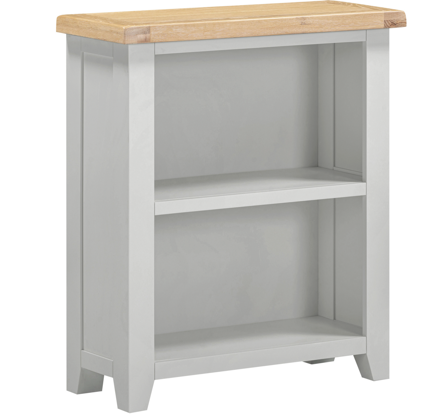 Windi Low Bookcase (Grey/Oak/Ivory)