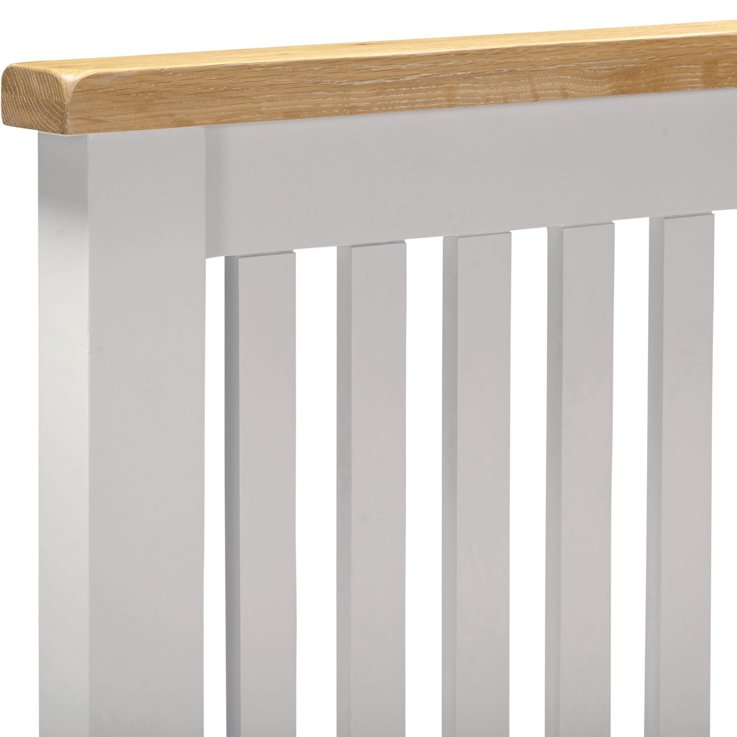 Windi Bed Frame Low End - Double or King (Ivory/Oak/Grey)