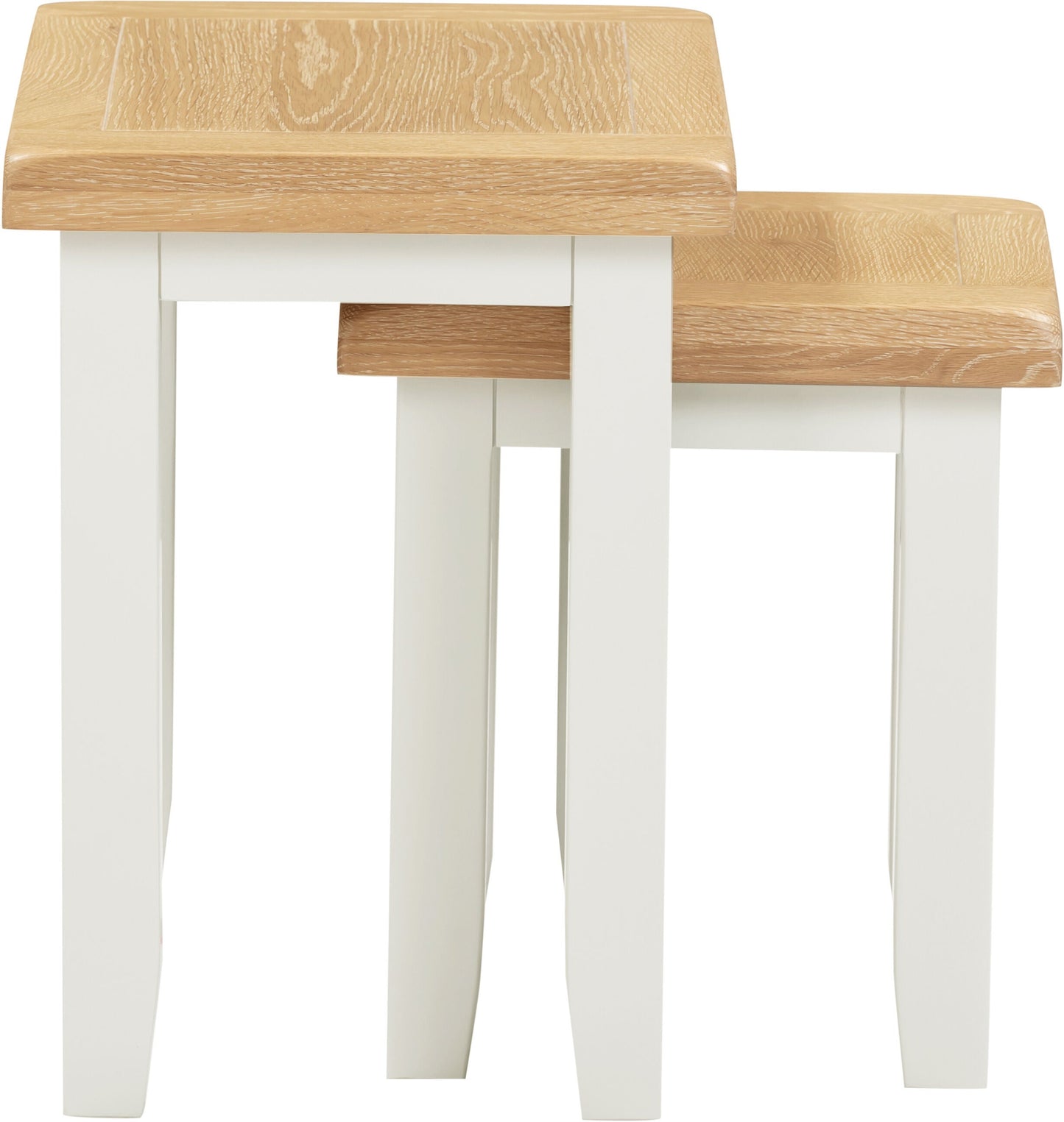 Windi Nest of 2 Tables (Ivory/Oak/Grey)