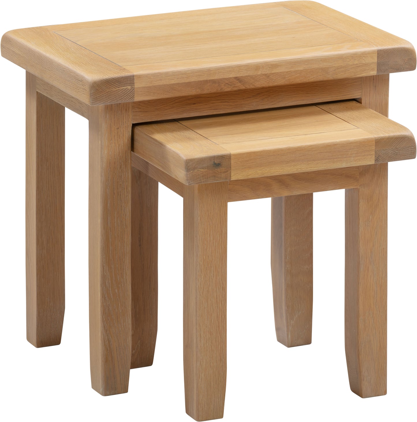 Windi Nest of 2 Tables (Oak/Ivory/Grey)