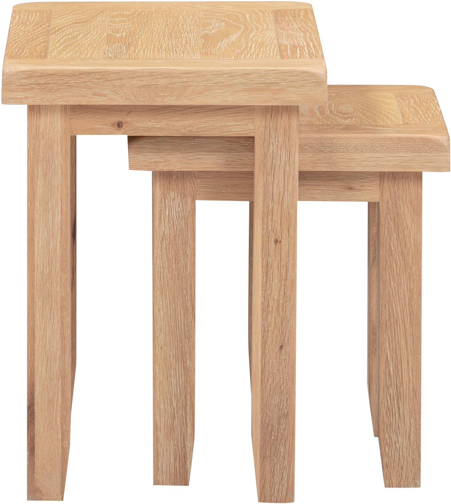 Windi Nest of 2 Tables (Oak/Ivory/Grey)