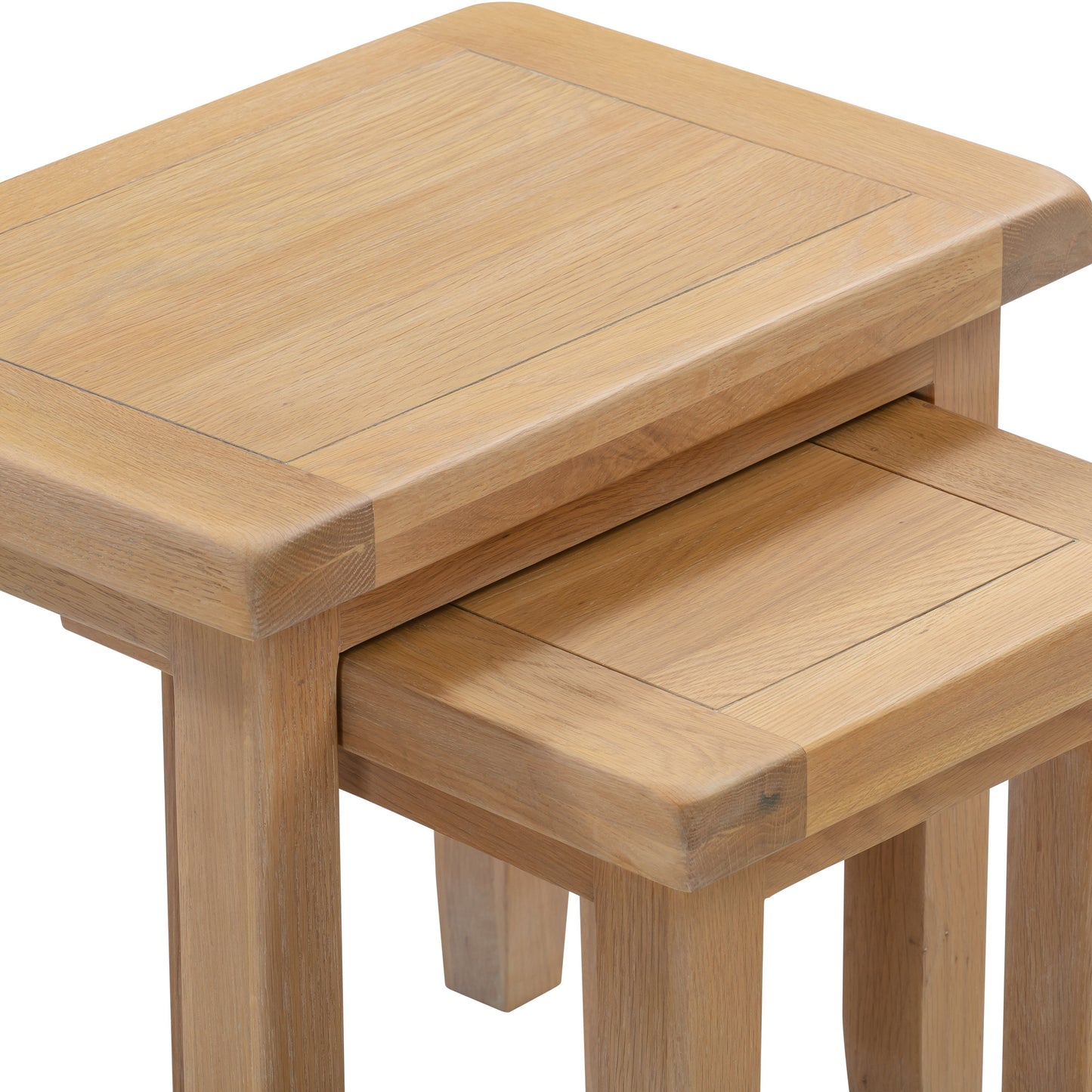 Windi Nest of 2 Tables (Oak/Ivory/Grey)