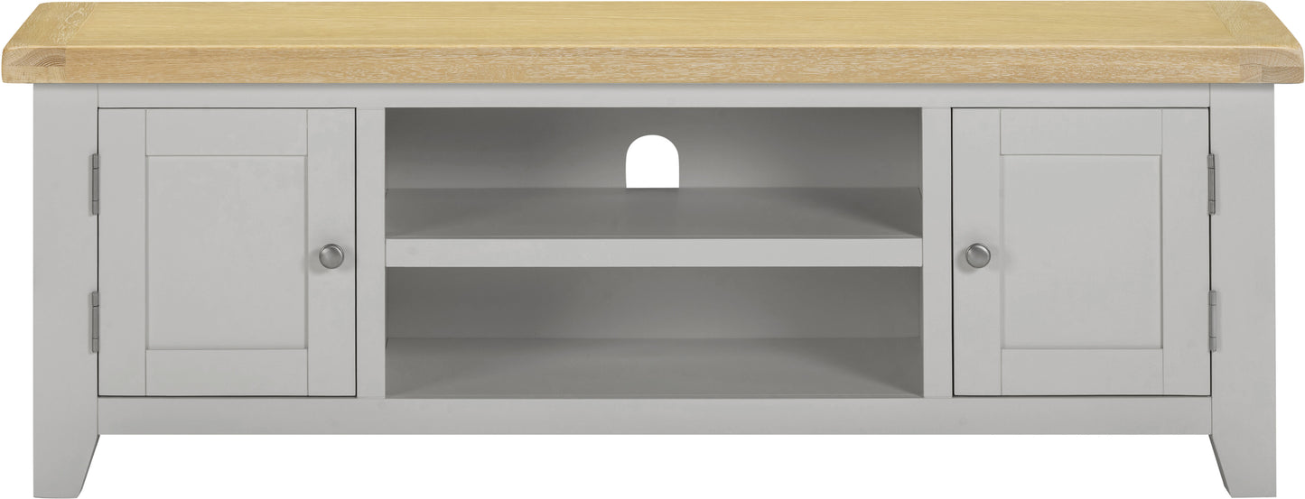 Windi Straight TV Unit (Grey/Ivory/Oak)