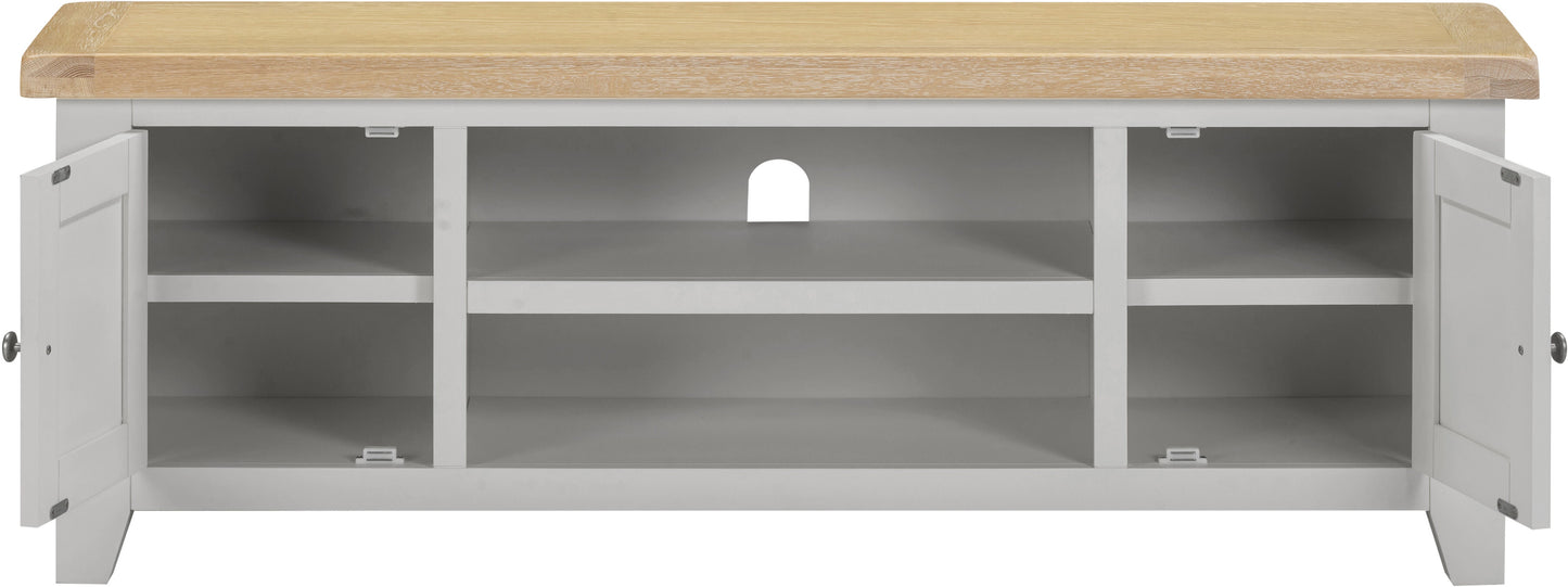 Windi Straight TV Unit (Grey/Ivory/Oak)